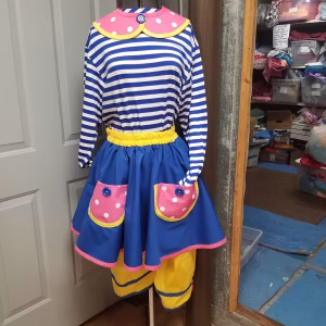 XL Cutie Circle Skirts and jumper pants with Cutie Collar