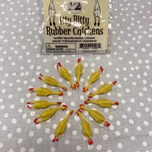 Itty Bitty Rubber Chickens